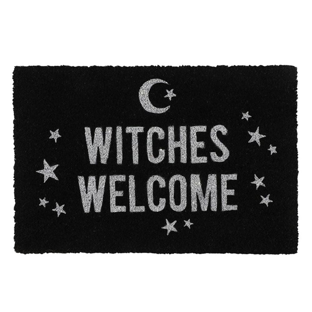 Black Witches Welcome Doormat: 1 - Doormats By Gift Moments