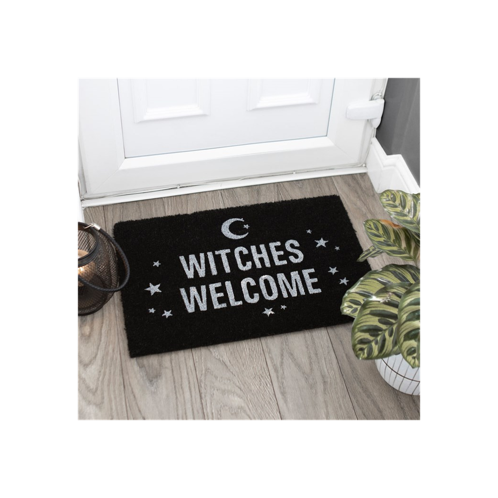 Black Witches Welcome Doormat: 4 - Doormats By Gift Moments