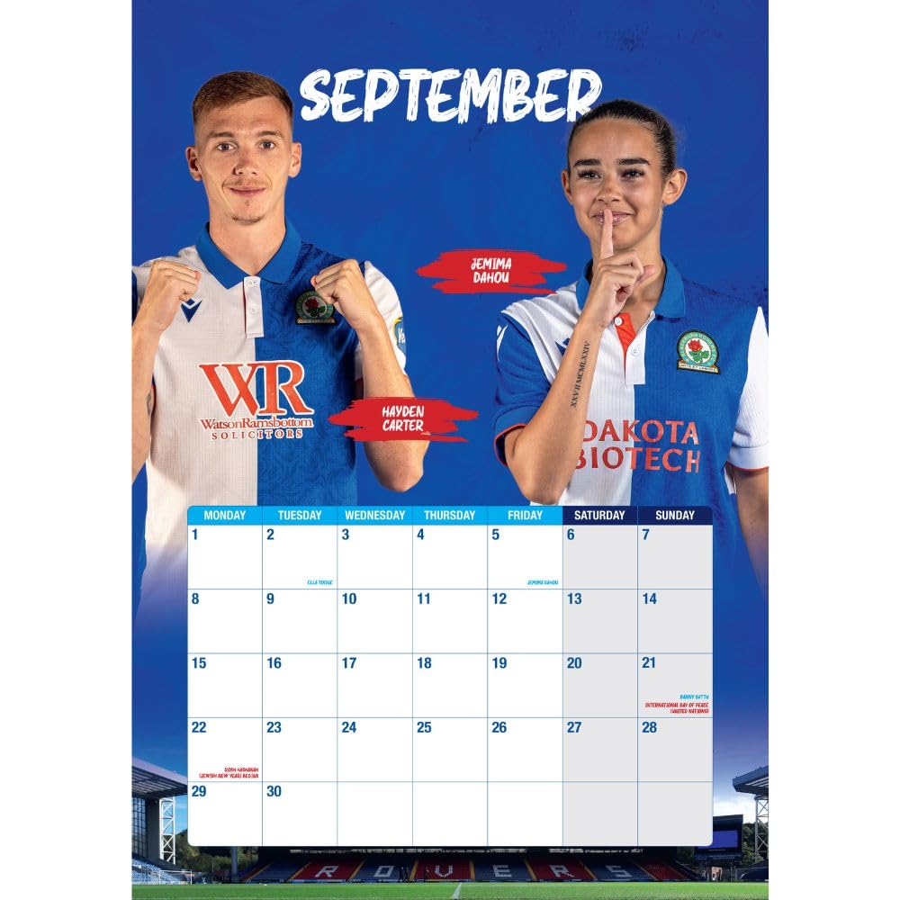 Blackburn Rovers FC A3 Calendar 2025: 3 - Calendars & Planners By Blackburn Rovers