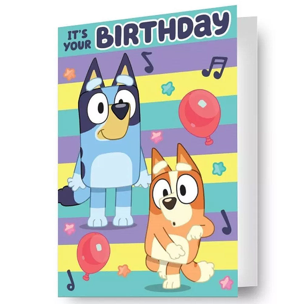 Bluey 3D Lenticular Birthday Card: 1 - Greeting Cards By Bluey