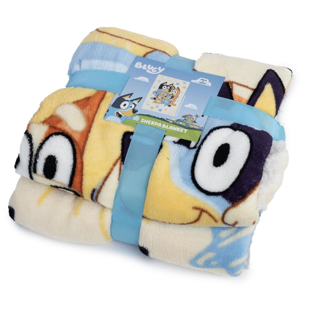 Bluey Sherpa Fleece Blanket - Shop Blankets At Gift Moments - 3