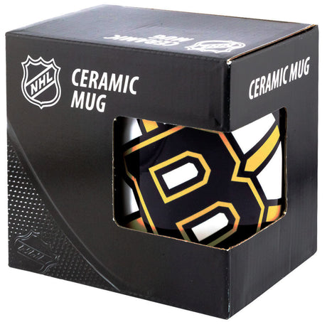 Boston Bruins Cropped Logo Ceramic Mug: 4 - Mugs By American Sports