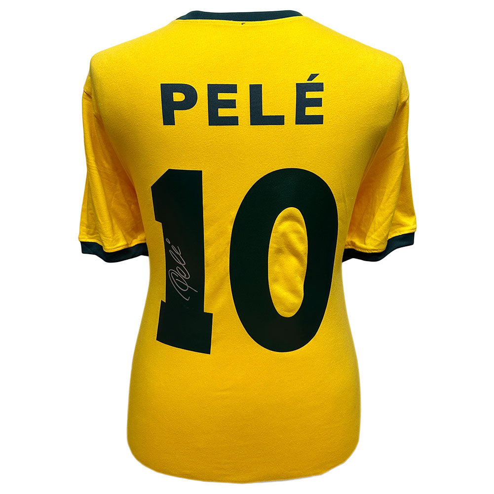 Brasil 1970 Pele Signed Shirt: 1 - Signed Memorabilia By Brazil