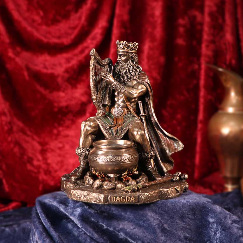 Bronze Dagda King of Tuatha De Danann Celtic Deity Figurine: 1 - Figures & Collectables By Gift Moments