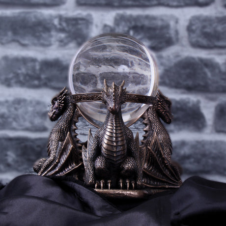 Bronze Dragons Prophecy Mythical Crystal Ball Holder: 1 - Crystal Balls & Holders By NN Designs