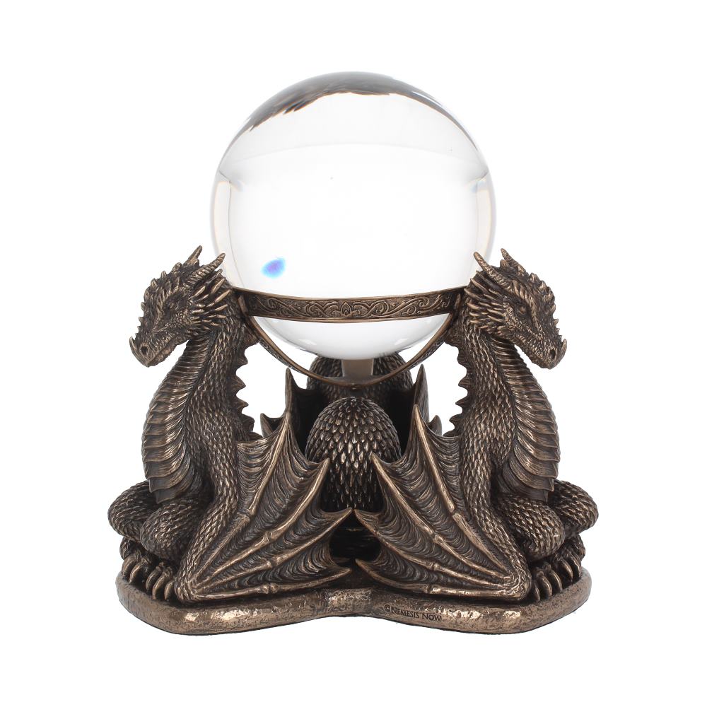 Bronze Dragons Prophecy Mythical Crystal Ball Holder: 4 - Crystal Balls & Holders By NN Designs