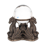 Bronze Dragons Prophecy Mythical Crystal Ball Holder: 4 - Crystal Balls & Holders By NN Designs