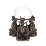 Bronze Dragons Prophecy Mythical Crystal Ball Holder: 3 - Crystal Balls & Holders By NN Designs