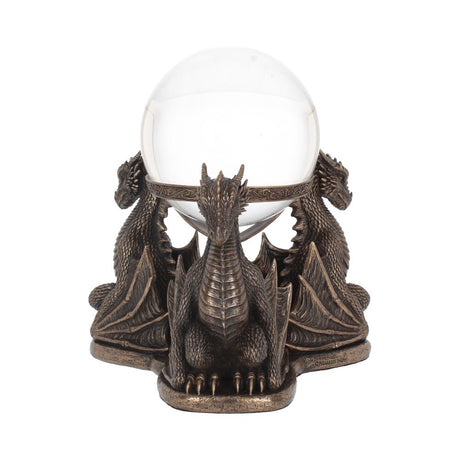 Bronze Dragons Prophecy Mythical Crystal Ball Holder: 3 - Crystal Balls & Holders By NN Designs