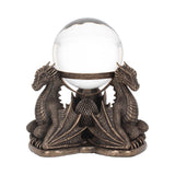Bronze Dragons Prophecy Mythical Crystal Ball Holder: 2 - Crystal Balls & Holders By NN Designs