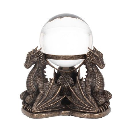 Bronze Dragons Prophecy Mythical Crystal Ball Holder: 2 - Crystal Balls & Holders By NN Designs