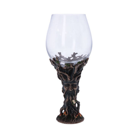 Bronze Forest Nectar Ancient Tree Spirit Green Man Goblet Wine Glass: 2 - Goblets & Chalices By Gift Moments