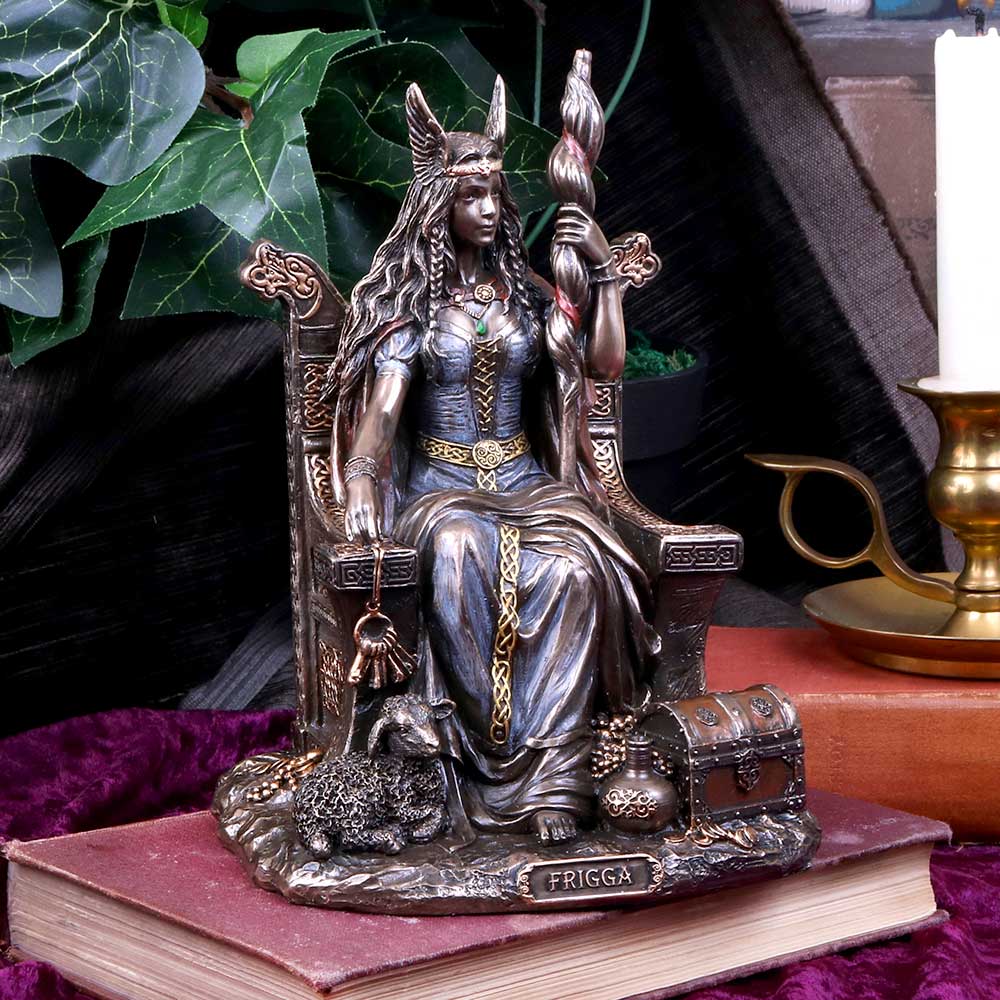 Bronze Frigga Goddess of Wisdom Norse Leader Ornament: 1 - Figures & Collectables By Gift Moments