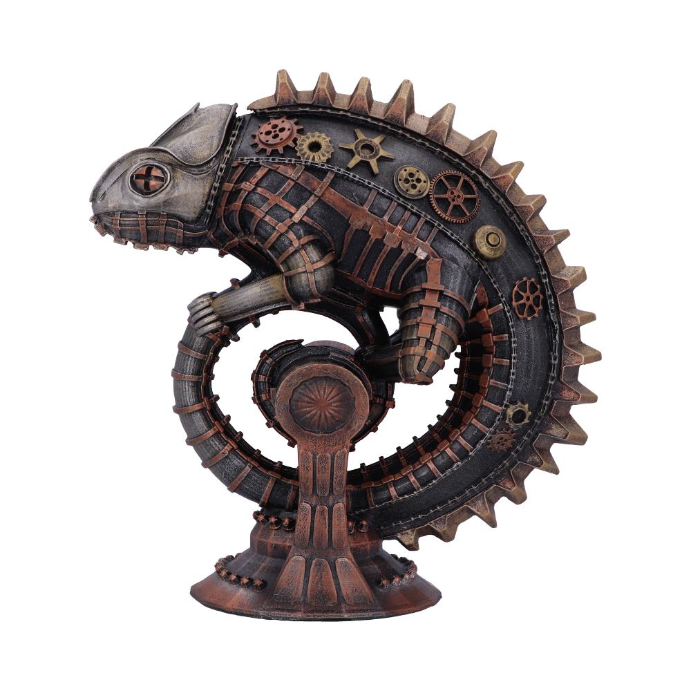 Bronze Mechanical Chameleon Steampunk Lizard Figurine: 2 - Figures & Collectables By Gift Moments