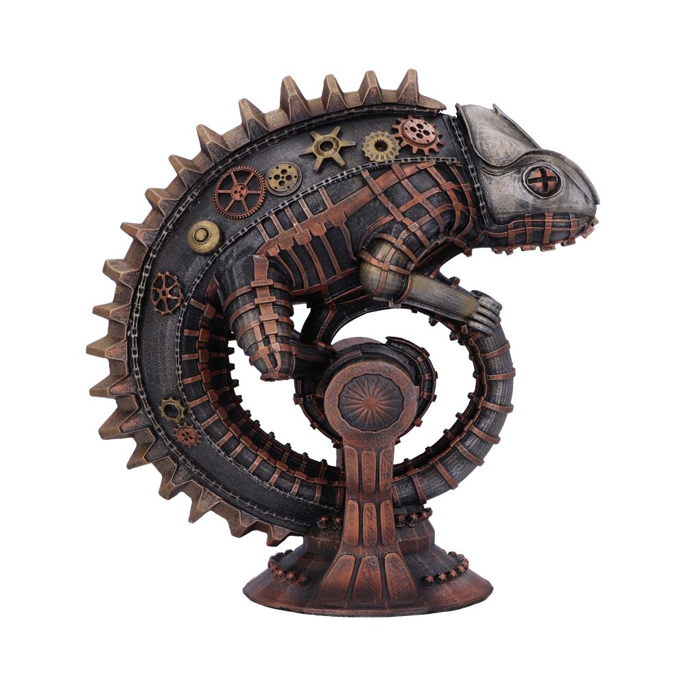 Bronze Mechanical Chameleon Steampunk Lizard Figurine: 4 - Figures & Collectables By Gift Moments