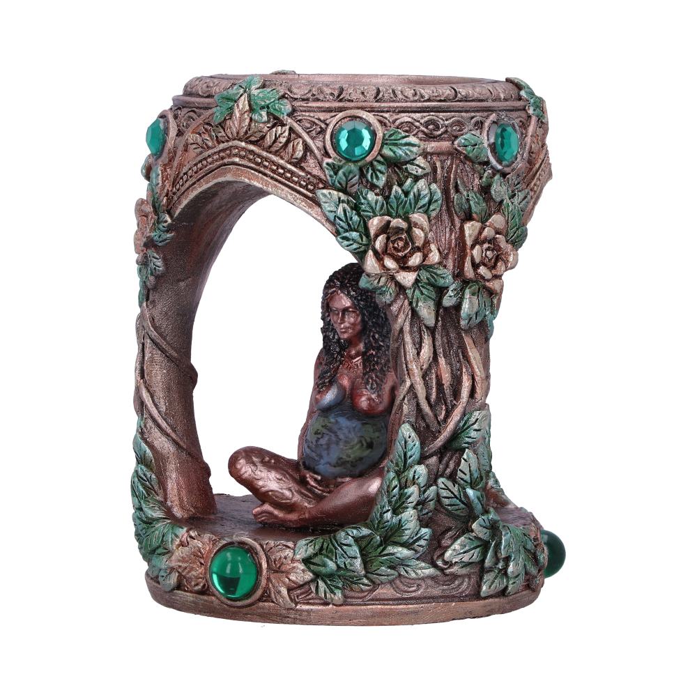 Bronze Mother Earth Tea Light Holder 7cm: 3 - Candles & Holders By NN Designs