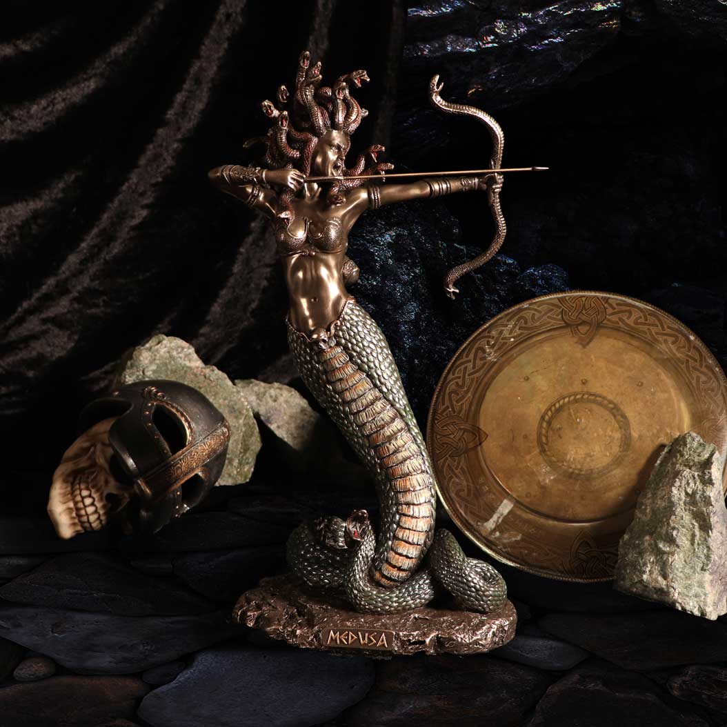 Bronze Mythological Medusa’s Wrath Figurine 36cm: 1 - Figures & Collectables By Gift Moments
