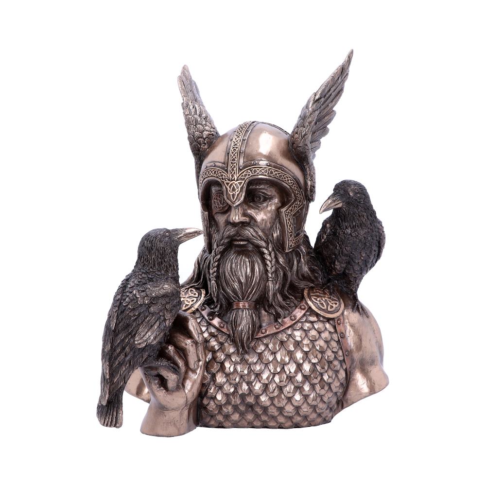 Bronze Odins Messengers Norse God Bust: 2 - Figures & Collectables By Gift Moments