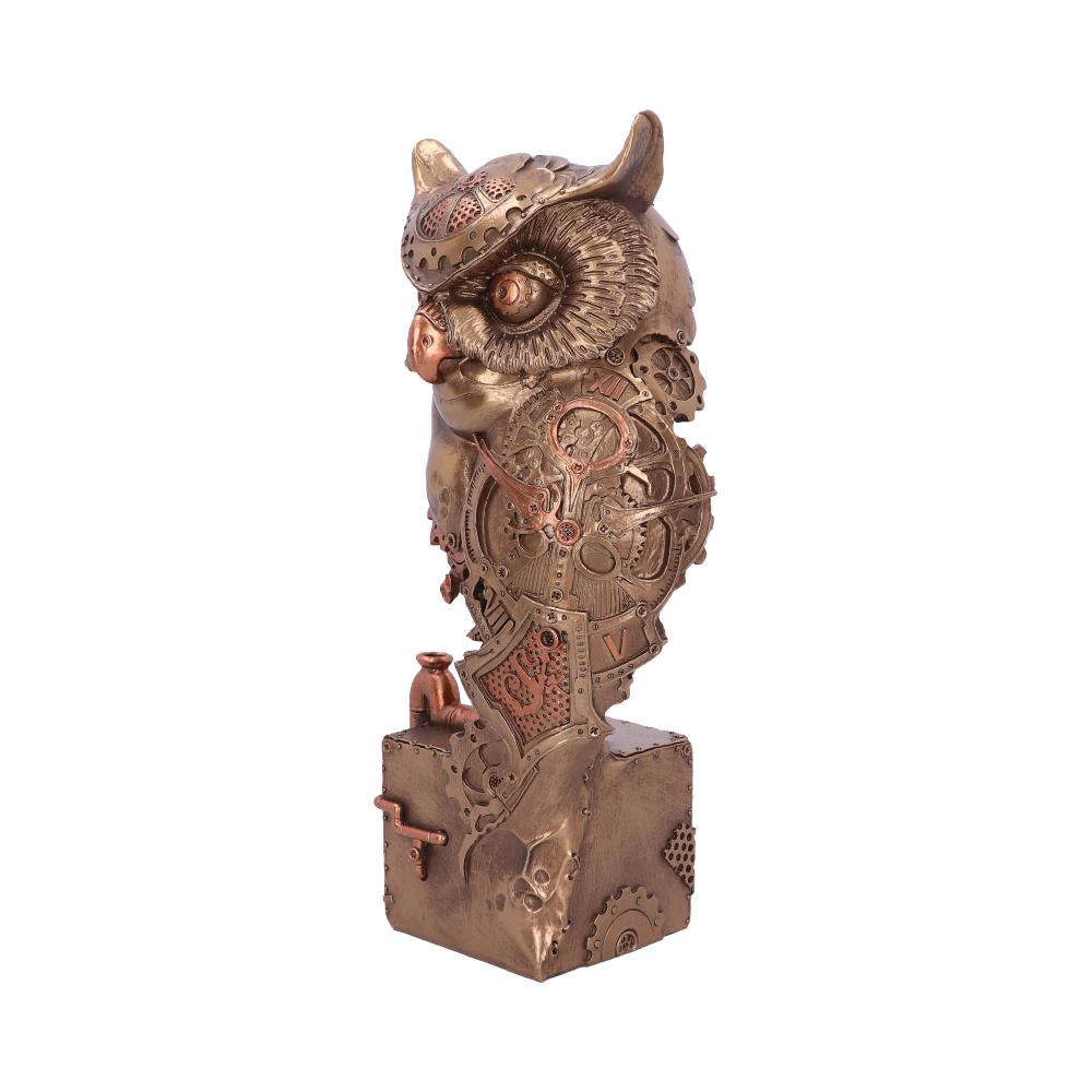 Bronze Steampunk Owl Figurine 29cm: 3 - Figures & Collectables By Gift Moments
