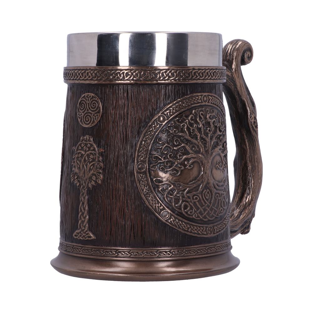Bronze Tree of Life Tankard 16cm: 3 Tankards By Gift Moments