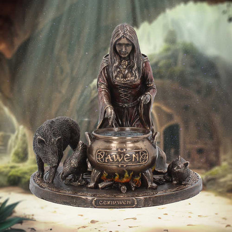 Bronze Welsh Goddess Ceridwen Figurine: 1 - Figures & Collectables By Gift Moments