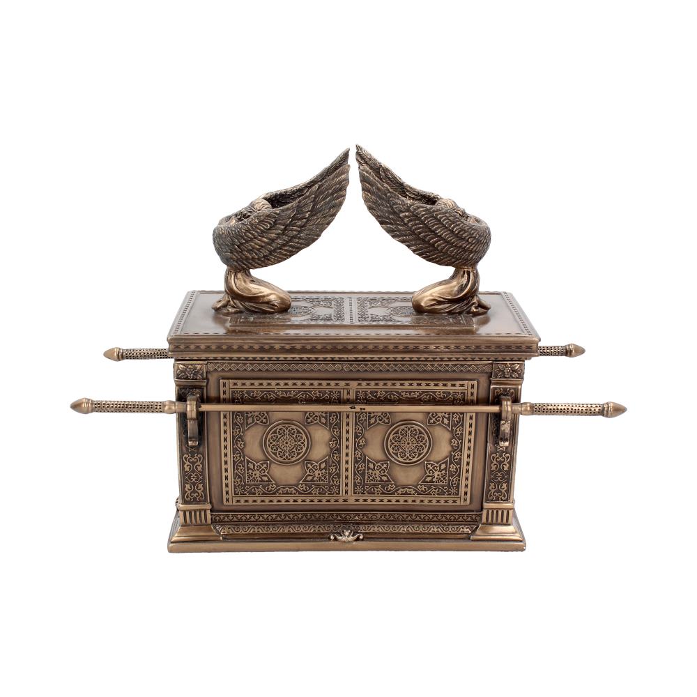 Bronzed Ark of the Covenant With Winged Cherrubs 28cm: 2 - Boxes By Gift Moments