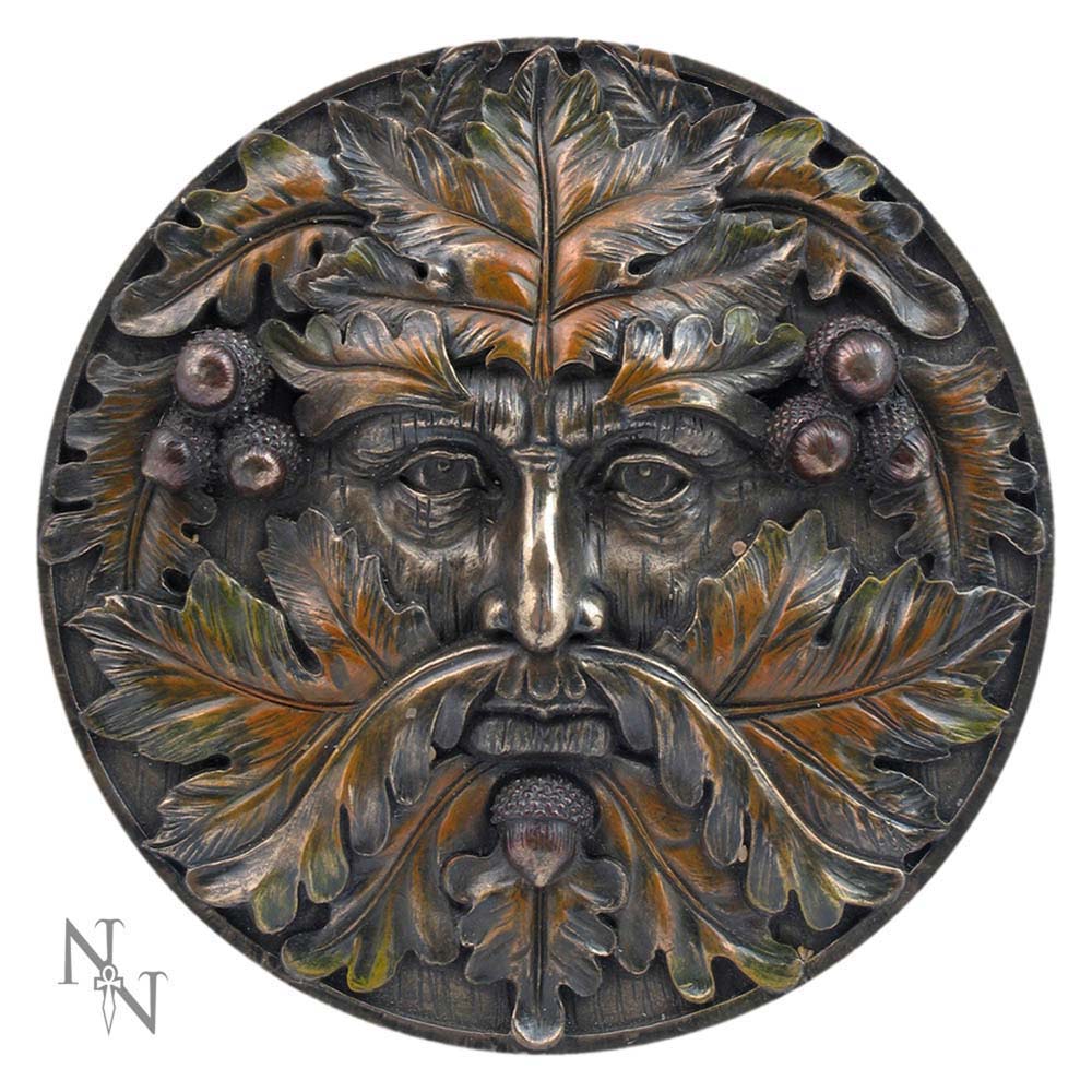 Bronzed Autumn Equinox Tree Spirit Wall Plaque: 2 - Wall Hanging Sculptures By Gift Moments
