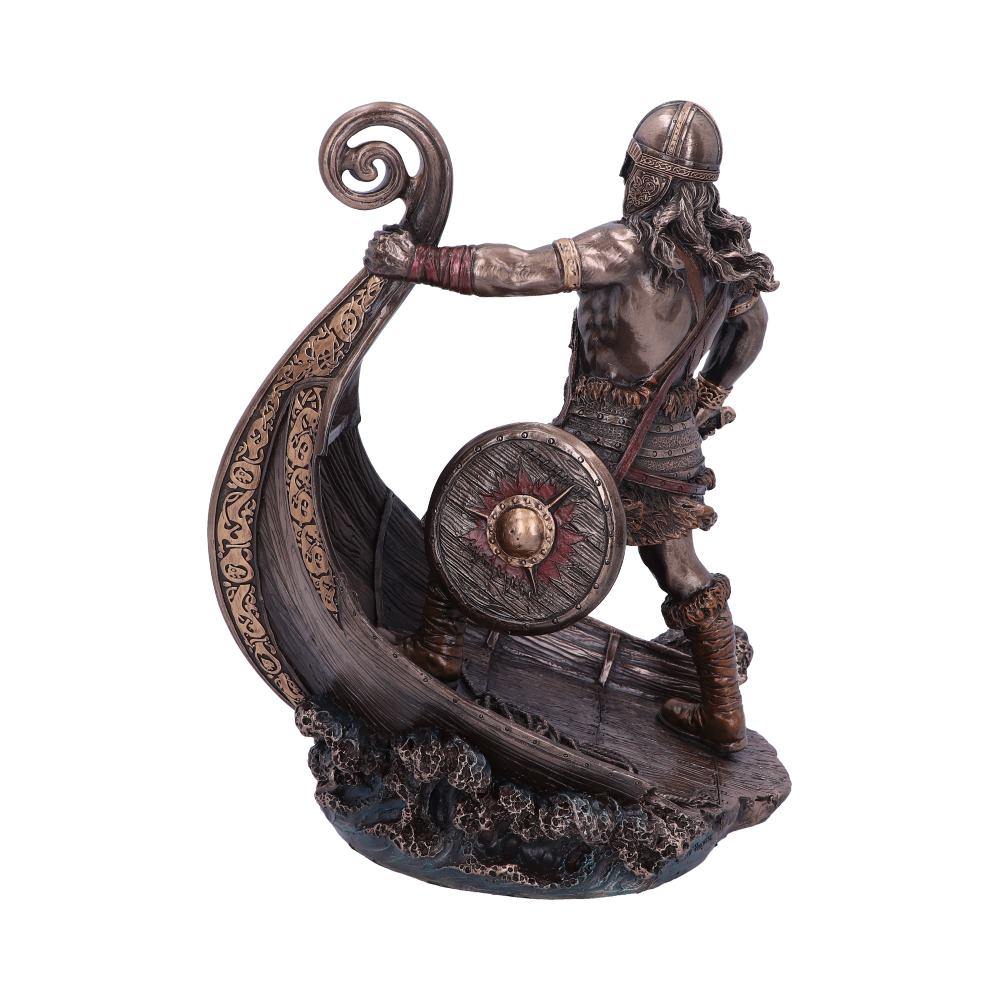 Bronzed Halvor Viking Longship Figurine: 4 - Figures & Collectables By Gift Moments