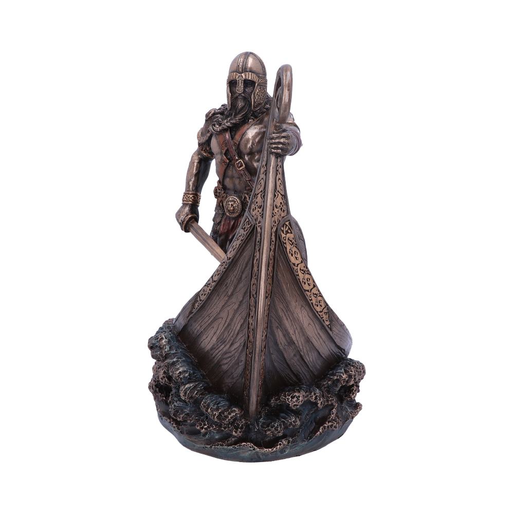 Bronzed Halvor Viking Longship Figurine: 3 - Figures & Collectables By Gift Moments