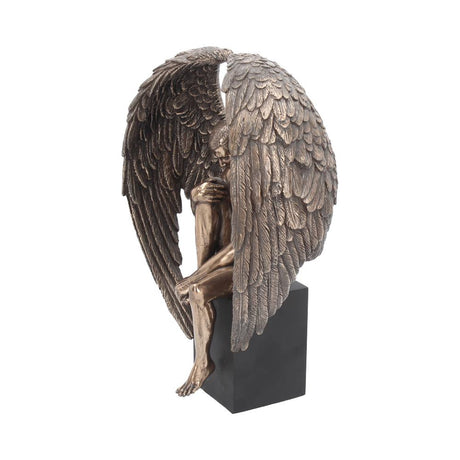 Bronzed Religious Contemplative Angel’s Reflection Figurine26cm: 3 Figures & Collectables By Gift Moments