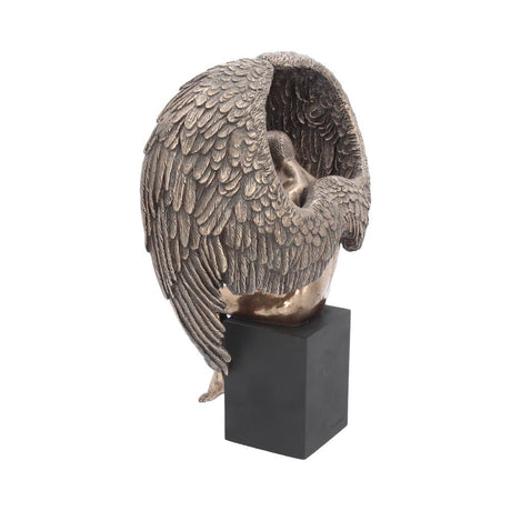 Bronzed Religious Contemplative Angel’s Reflection Figurine26cm: 4 Figures & Collectables By Gift Moments
