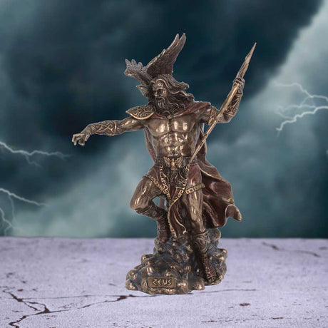Bronzed Zeus King Of The Greek Gods 30cm: 1 - Figures & Collectables By Gift Moments