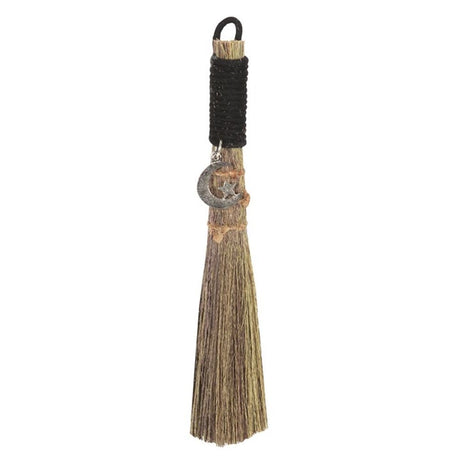 Broom with Crescent Moon Charm 20cm: 1 - By Gift Moments