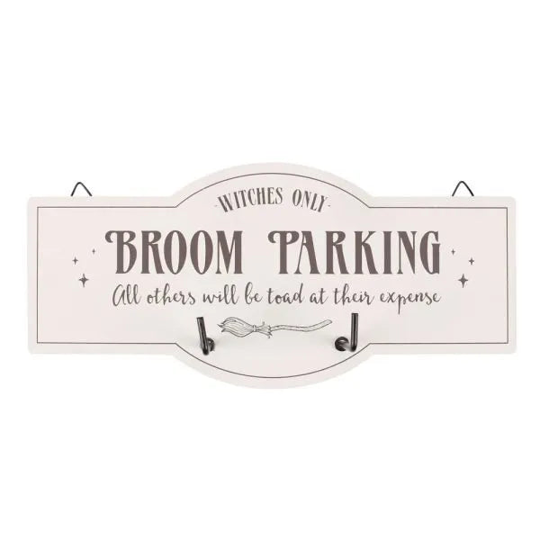 Broom Parking Wall Hook Sign: 1 - Signs & Plaques By Gift Moments