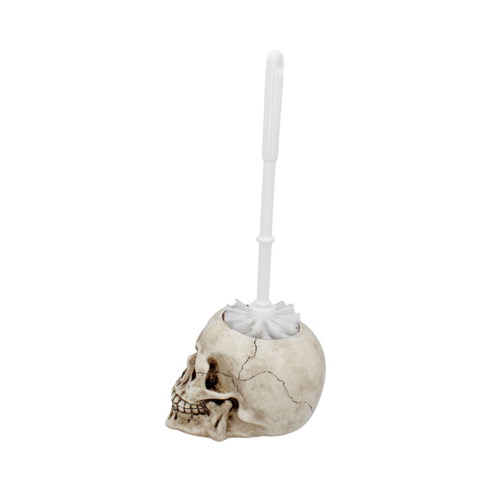 Brush with Death Skull Toilet Brush Holder 16.4cm: 4 - Toilet Brushes By Gift Moments