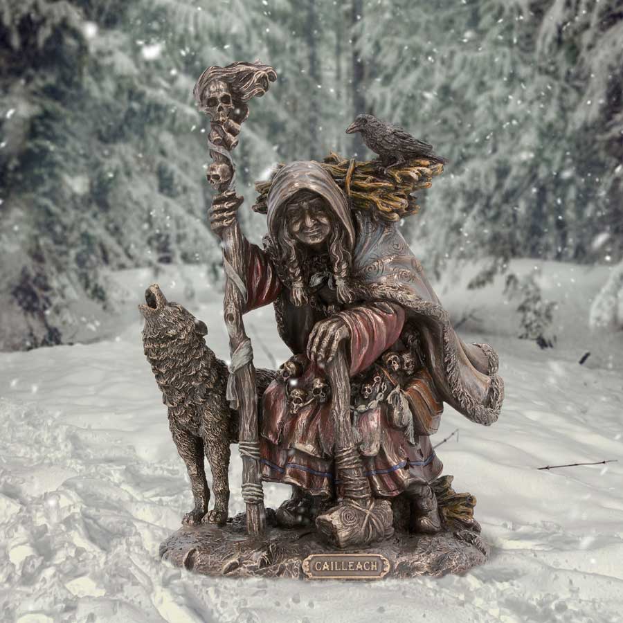 Cailleach Celtic Goddess Bronze Figurine 18.5cm: 1 - Figures & Collectables By Gift Moments