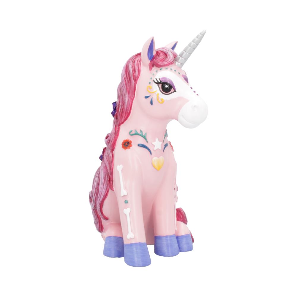 Candycorn Pink Day of the Dead Skeleton Unicorn Figurine: 5 - Figures & Collectables By NN Designs