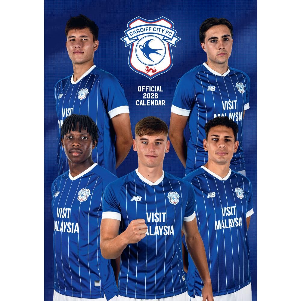 Cardiff City FC A3 Calendar 2026: 1 - Calendars By Cardiff City