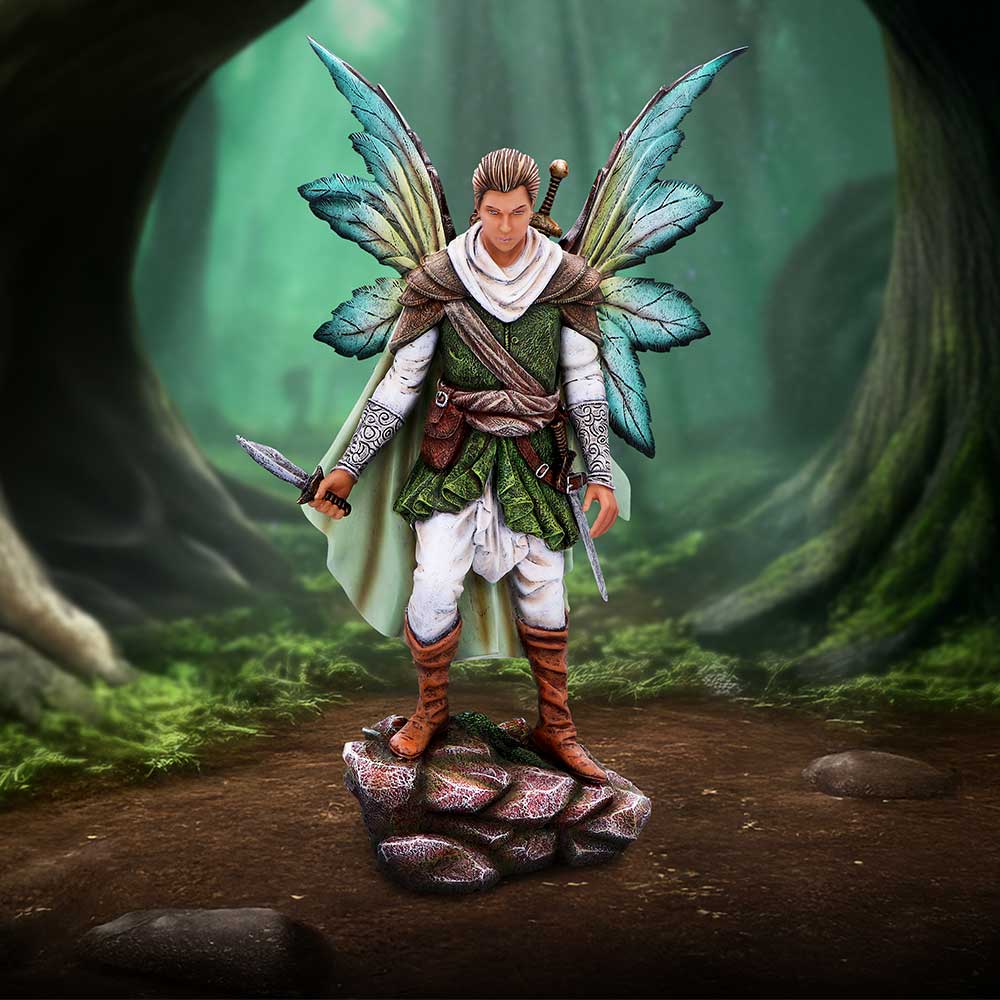 Caspian Enchanting Forest Fairy with Majestic Wings: 1 - Figurines Large (30-50cm) By NN Designs