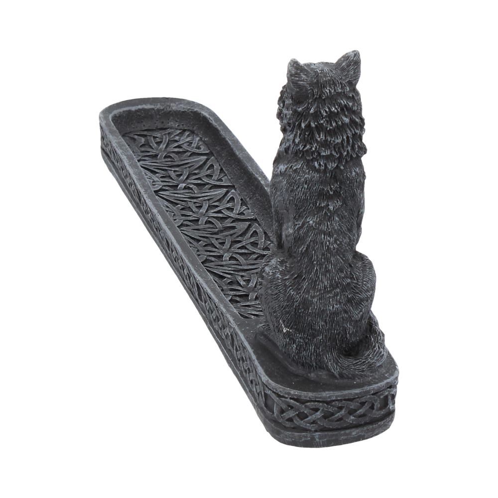 Catching The Scent Obsidian Wolf Incense Burner 25cm - Shop Incense Holders At Gift Moments - 3