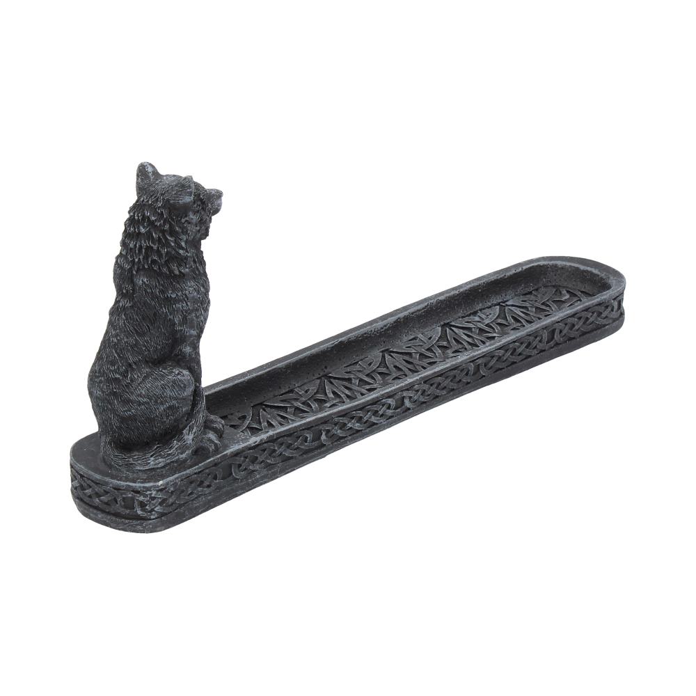Catching The Scent Obsidian Wolf Incense Burner 25cm - Shop Incense Holders At Gift Moments - 4