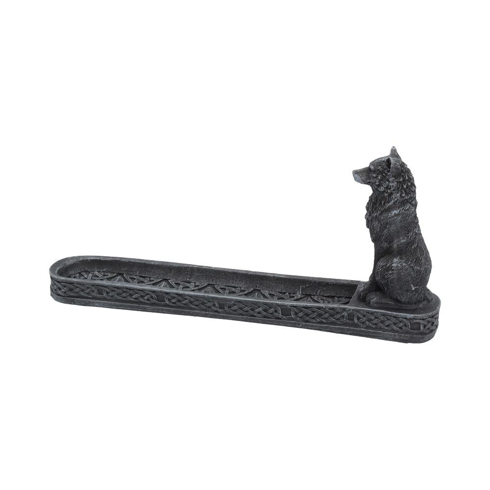 Catching The Scent Obsidian Wolf Incense Burner 25cm - Shop Incense Holders At Gift Moments - 2