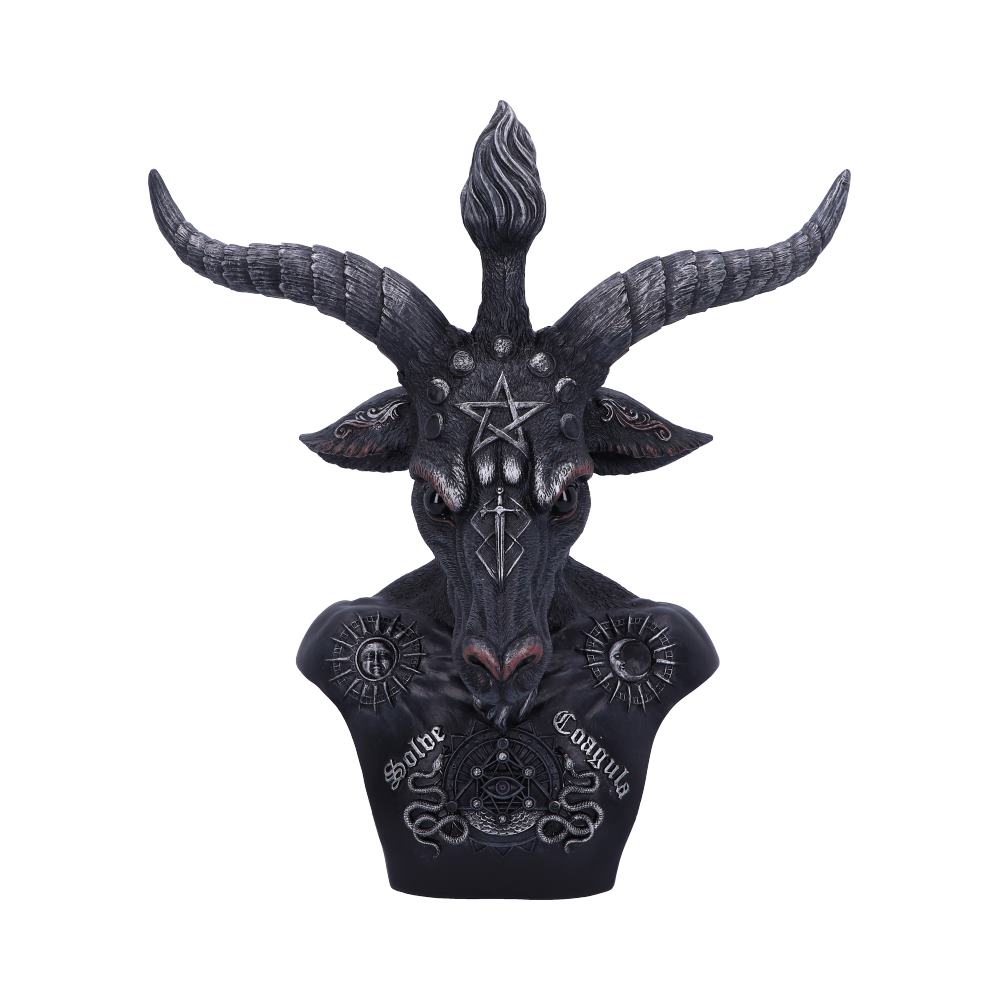 Celestial Black and Silver Baphomet Bust: 2 - Figures & Collectables By NN Designs