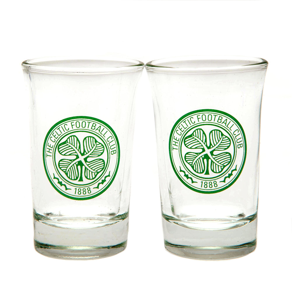 Celtic FC 2pk Shot Glass Set - Shop Glassware At Gift Moments - 3