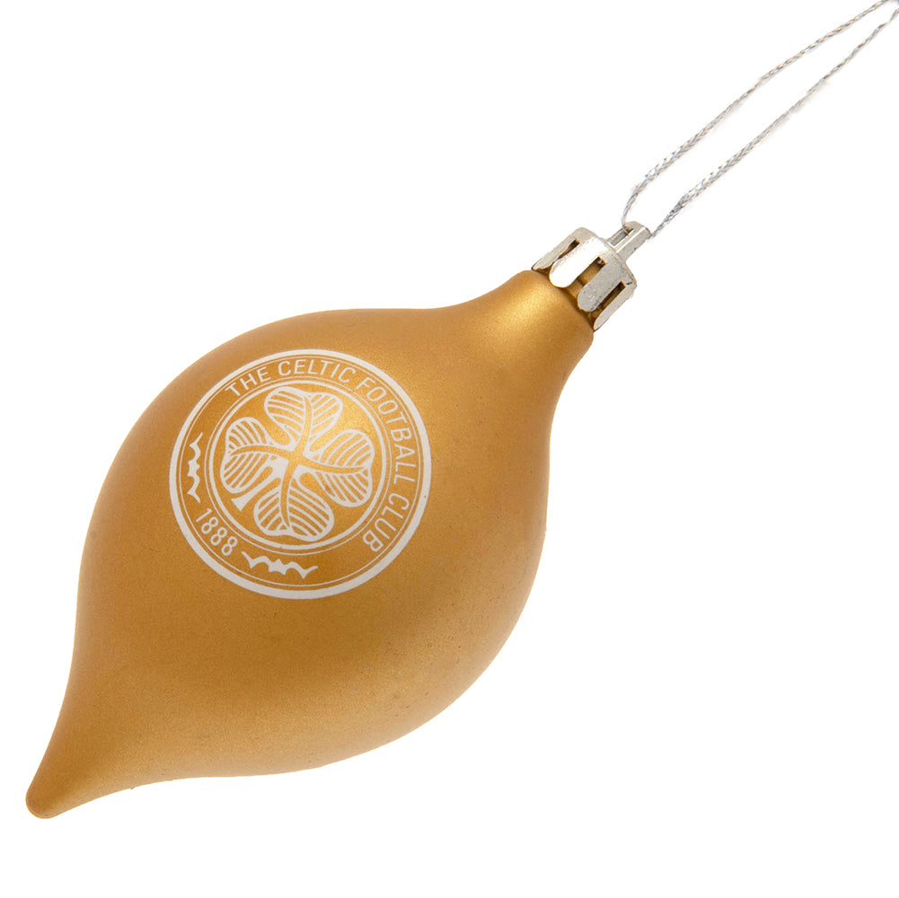 Celtic FC 3pk Vintage Baubles: 4 - Christmas By Celtic