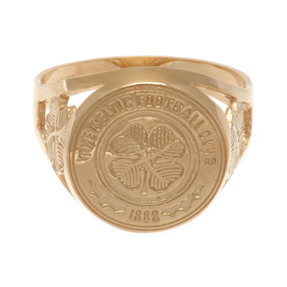 Celtic FC 9ct Gold Crest Ring Large: 4 - Jewellery By Celtic