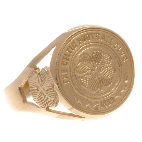 Celtic FC 9ct Gold Crest Ring Small: 3 - Jewellery By Celtic