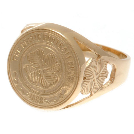 Celtic FC 9ct Gold Crest Ring Small: 2 - Jewellery By Celtic