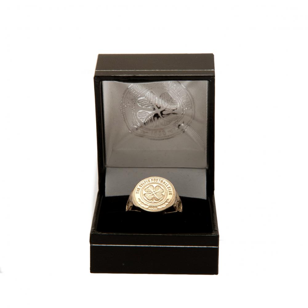 Celtic FC 9ct Gold Crest Ring Small: 1 - Jewellery By Celtic
