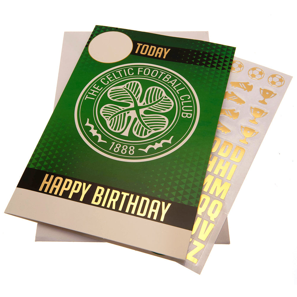Celtic FC Birthday Card With Stickers - Shop Greeting Cards At Gift Moments - 1